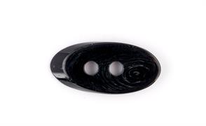 Oval Small Button,65,Black, 40mm  2-Hole